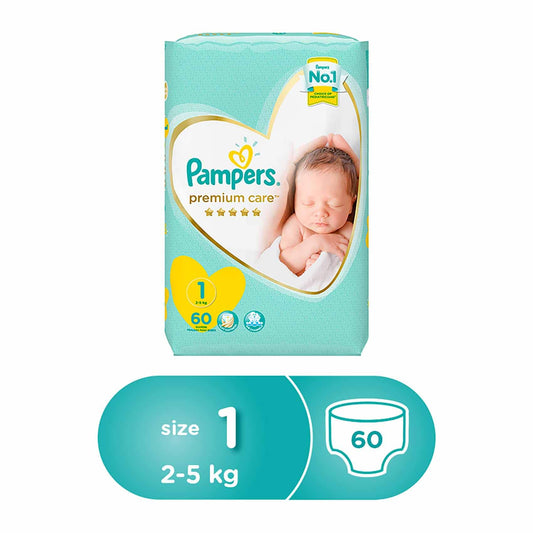 Pampers Size 1 (60)pcs