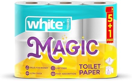 White Magic 6-Roll Kitchen Towels