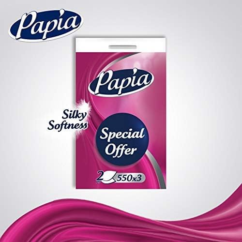 Papia 3Pack Facial Tissues 3Ply, 3550 Sheets