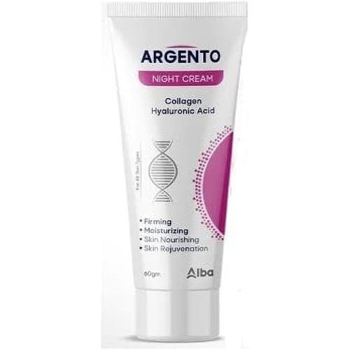 Argento Night Cream Collagen & Hyaluronic Acid (Available In 25G, 30G, Or 60G)