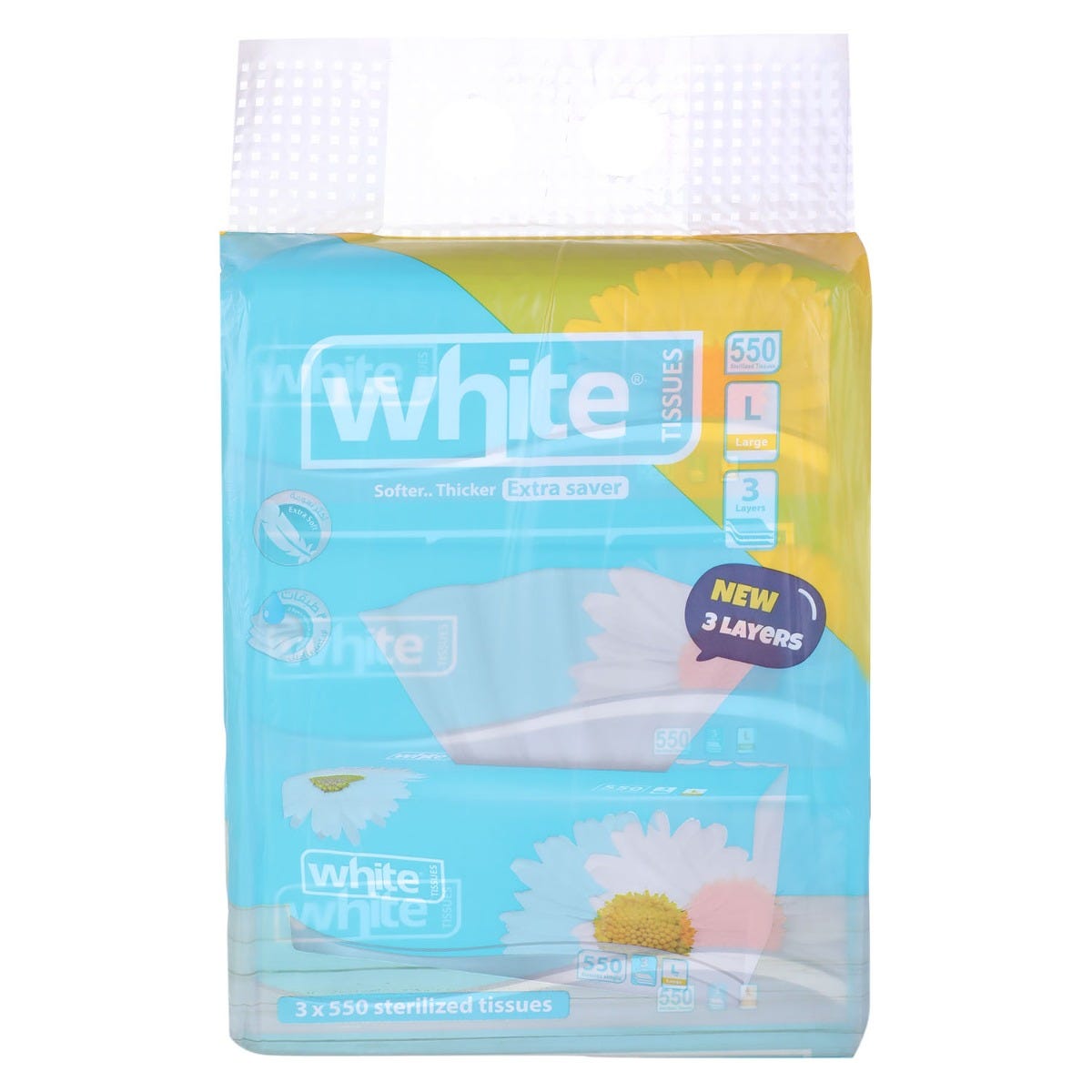 White 550 3 Pieces