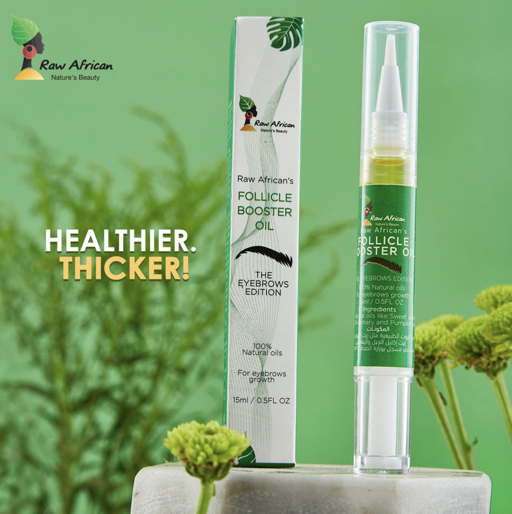 Raw African Follicle Booster Oil للحواجب