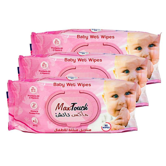 80 Max Touch baby wet wipes
