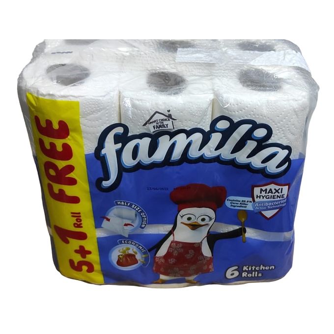 Familia Blue Kitchen Towels  6 Rolls