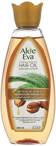 Aloe Eva Strengthening Hair Oil With Aloe Vera & Moroccan Argan Oil 85 Ml