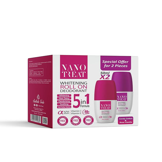 Nano Treat Deodorant 2 pcs Rose vanilla&Candy Cotton
