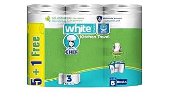 White مناديل مطبخ 6 رول