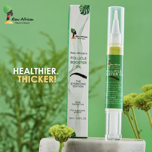 Raw African Follicle Booster Oil للحواجب