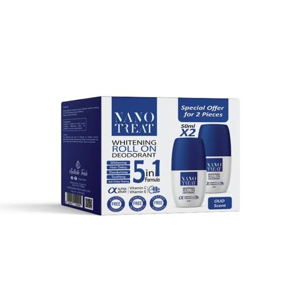 Nano Treat Deodorant 2 pcs Oud